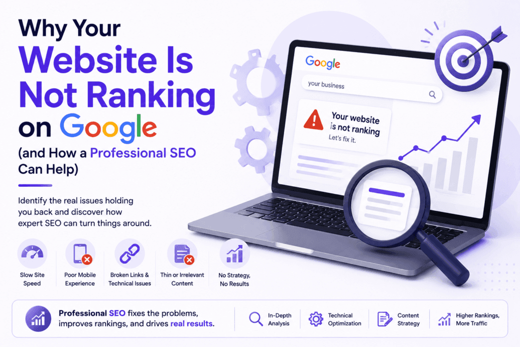Why Your Website Is Not Ranking on Google? And How a Professional SEO Can Help