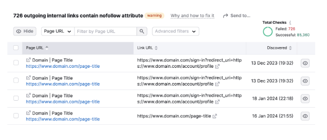 semrush audit tool 2