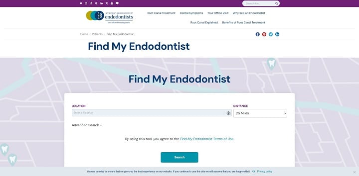 American Association of Endodontists directory