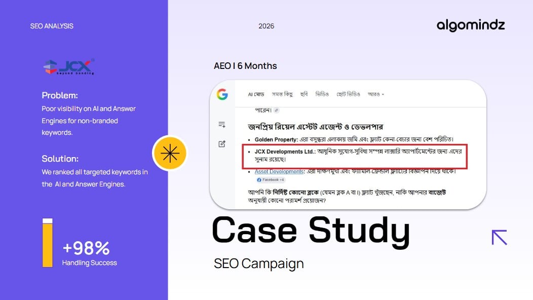 JCX Developments cited in Google AI Mode for real estate developer queries
