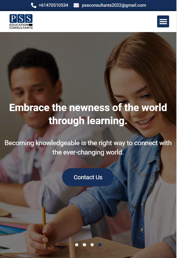 PSS Education Consultants Mobile UI